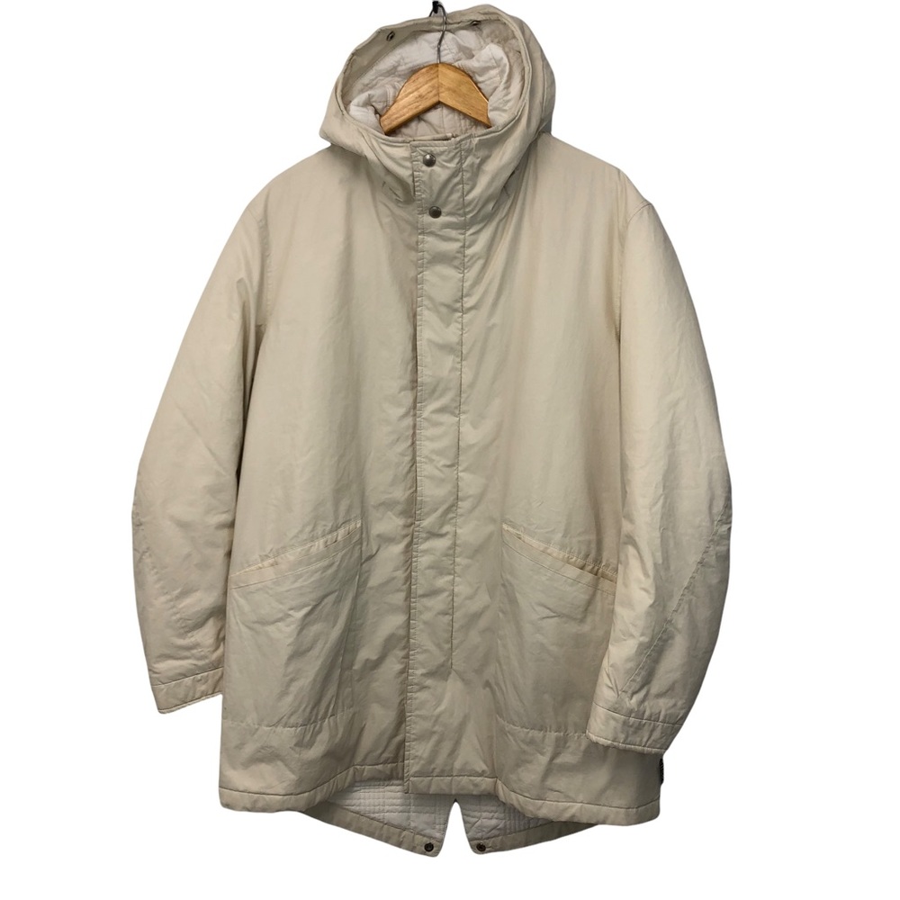 BURBERRY London Beige Men’s Hooded Coat Jacket Sz Small Made In Italy.